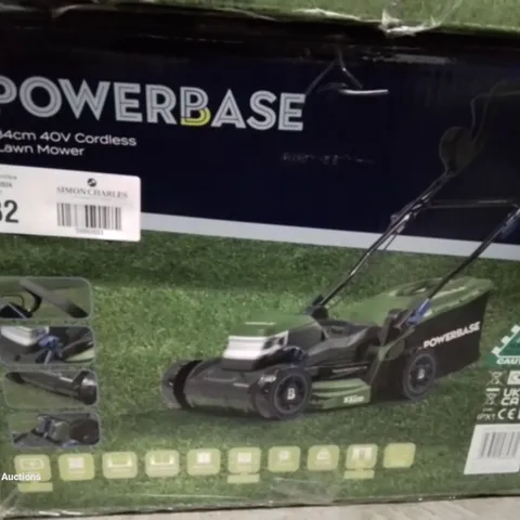 BOXED POWERBASE 34CM 40V CORDLESS MOWER