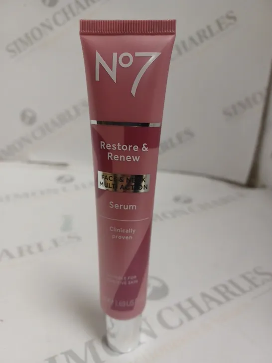 NO7 RESTORE & RENEW FACE & NECK MULTI-ACTION SERUM