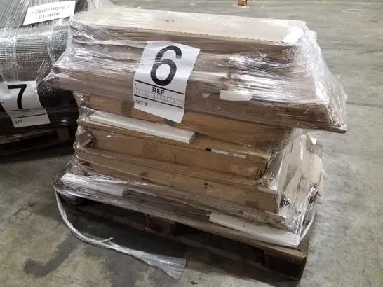 PALLET CONTAINING APPROXIMATELY 12 ASSORTED KITCHEN FLATPACK ITEMS 