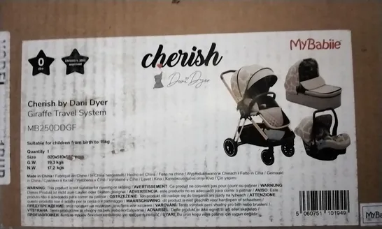 MY BABIIE CHERISH GIRAFFE TRAVEL SYSTEM MB250