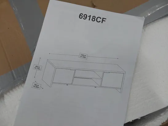 BOXED MADESA TV UNIT GREY