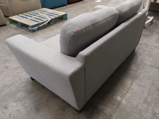 DESIGNER GREY FABRIC UPHOLSTERED SOFA