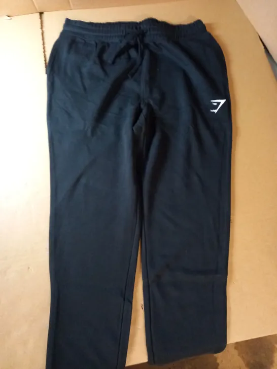 GYMSHARK BLACK TRAINING JOGGING PANTS - L