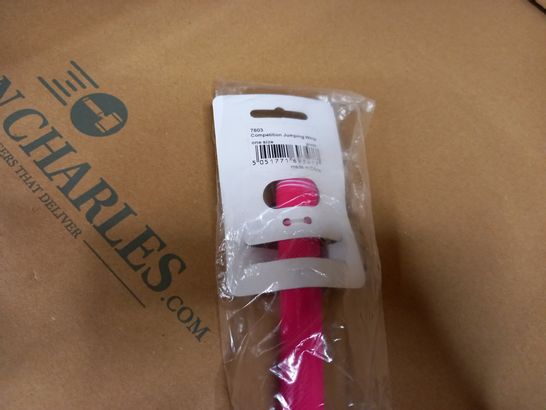 PACKAGED SHIRES PINK COMPETITION JUMPING WHIP
