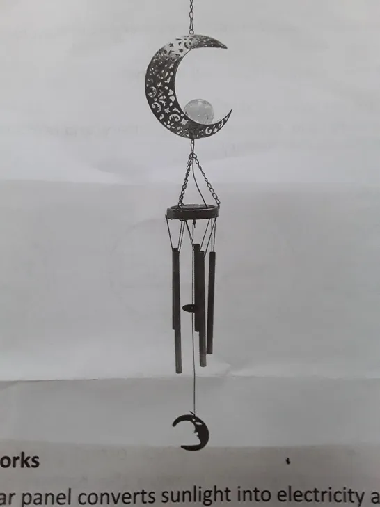 SOLAR LED WIND CHIME - MOON