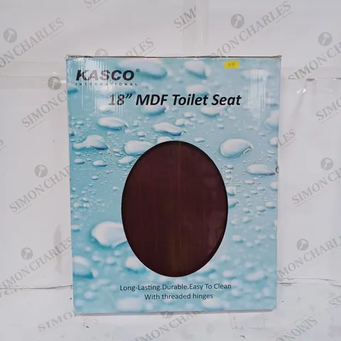 KASCO INTERNATIONAL 18" MDF TOILET SEAT MAHOGANY 