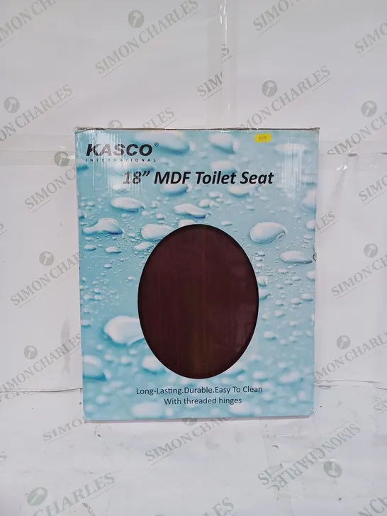 KASCO INTERNATIONAL 18" MDF TOILET SEAT MAHOGANY 