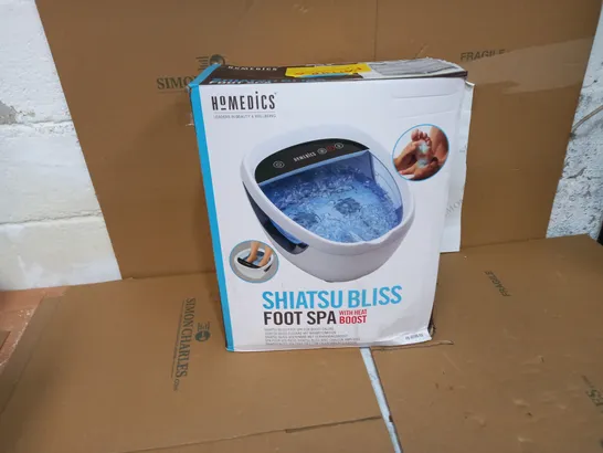 BOXED HOMEDICS SHIATSU BLISS FOOT SPA