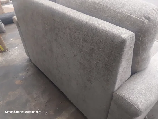 QUALITY ITALIAN DESIGNER ADRIANO TWO SEATER LOVESEAT SOFA GREY FABRIC 