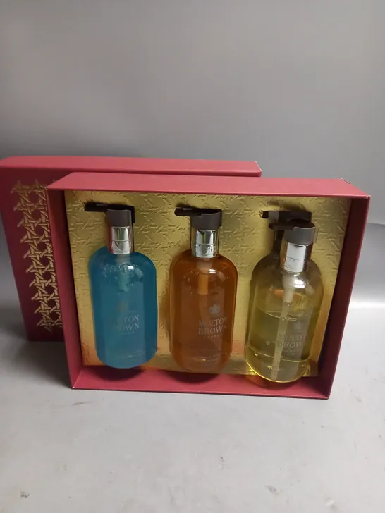 BOXED SET OF 3 MOLTTON BROWN FINE LIQUID HAND WASHES 300ML EACH