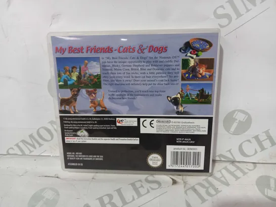 ANIKIDS MY BEST FRIENDS CATS & DOGS NINTENDO DS GAME