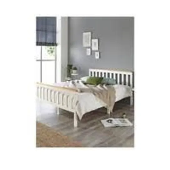 CLAYTON WOODEN BED FRAME WITH MATTRESS - COLLECTION ONLY  RRP £99.99