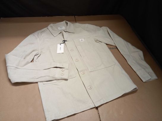 P&CO MILTON OVERSHIRT IN STONE - S