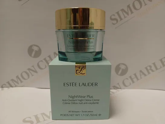 ESTEE LAUDER NIGHTWEAR PLUS MOISTURISER ANTI OXIDANT NIGHT DETOX CREME 50ML