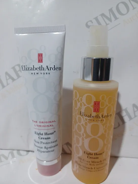 BOXED ELIZABETH ARDEN EIGHT HOUR MIRACLE OIL & PROTECTANT SET