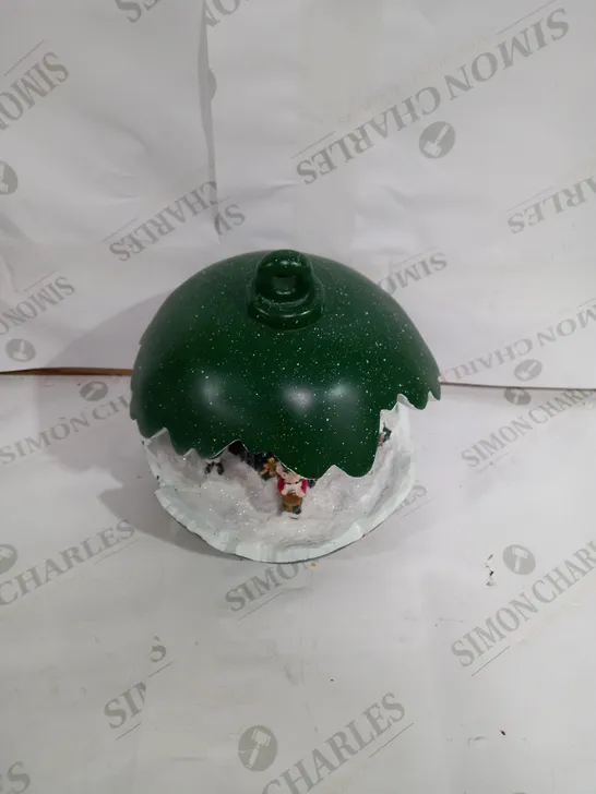 SANTAS EXPRESS PRE-LIT SPHERE WITH CHRISTMAS CHARACTER SCENE