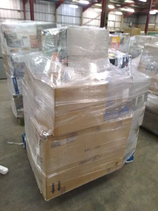 PALLET OF APPROXIMATELY 21 UNPROCESSED RAW RETURN HOUSEHOLD AND ELECTRICAL GOODS TO INCLUDE;