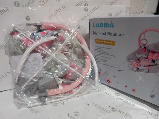 LADIDA MY FIRST BABY BOUNCER WITH SOOTHING MUSIC AND VIBRATION