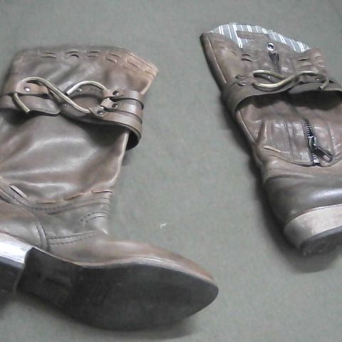 DIESEL BROWN LEATHER BOOTS UK SIZE 5