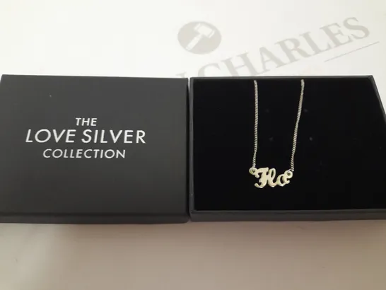 STERLING SILVER PERSONALISED SCRIPT NAME NECKLACE ON CHAIN  RRP £35