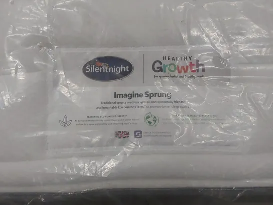 QUALITY BAGGED SILENTNIGHT HEALTHY GROWTH IMAGINE TRADITIONAL SPRUNG 3FT SINGLE MATTRESS 