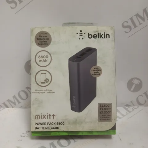 BOXED BELKIN MIXIT POWER PACK 6600MAH POWER BANK 