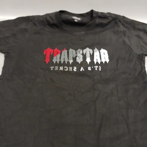 TRAPSTAR LOGO T-SHIRT IN BLACK - 14-15YRS