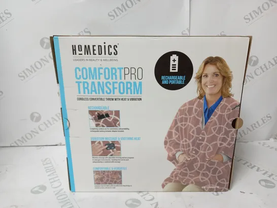 OUTLET HOMEDICS COMFORT PRO HEATED TRANSFORM THROW