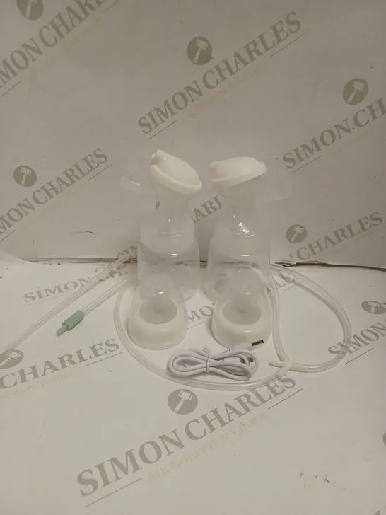 BOXED DOUBLE PORTABLE ELECTRIC BREAST PUMP.