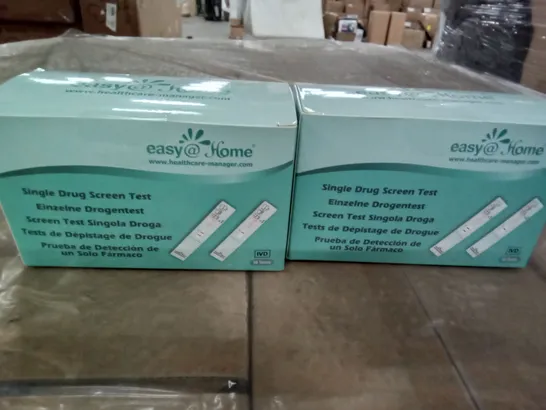 PALLET OF 24 BOXES EACH CONTAINING  APPROXIMATELY 72 EASY HOME SINGLE DRUG SCREEN TESTS