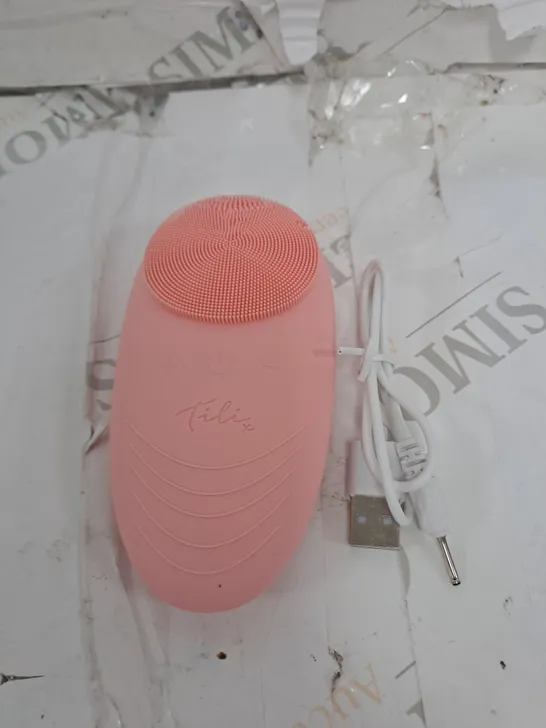 TILI RECHARGEABLE VARIABLE SPEED SILICONE FACIAL CLEANSING BRUSH