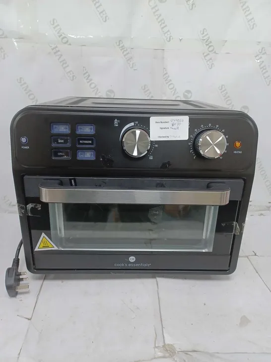 COOK'S ESSENTIALS AIRFRYER OVEN 