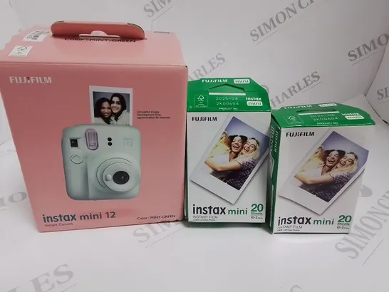 BOXED FUJIFILM INSTAX MINI 12 ISTANT CAMERA RRP £109.99