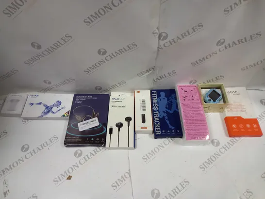 APPROXIMATELY 10 HOUSEHOLD GOODS TO INCLUDE PALOVUE SWEETFLOW, AIRPODS CHARGING CASE, AND FITNESS TRACKER ETC. 