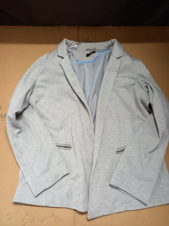 WALLIS GREY RELAX JERSEY STYLE BLAZER - SIZE 14