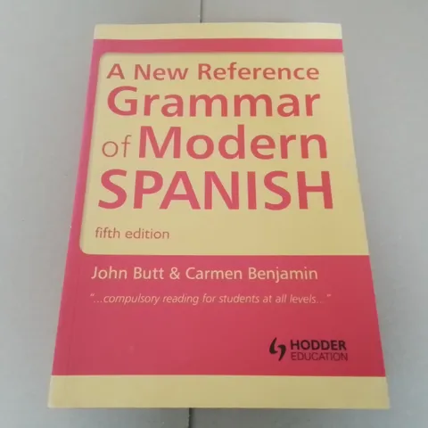 A NEW REFERENCE GRAMMAR OF MODERN SPANISH FIFTH EDITION