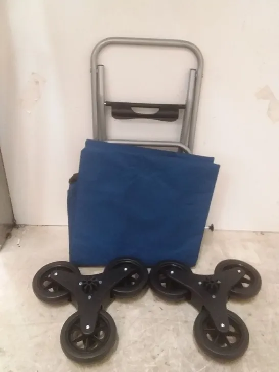 BOXED SHOPPING TROLLEY - BLUE 