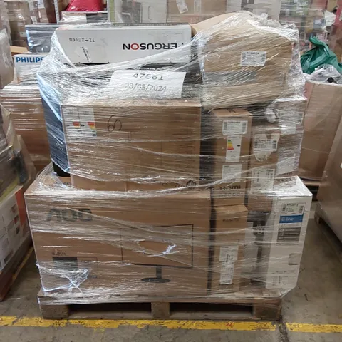 PALLET OF APPROXIMATELY 21 UNPROCESSED RAW RETURN MONITORS TO INCLUDE