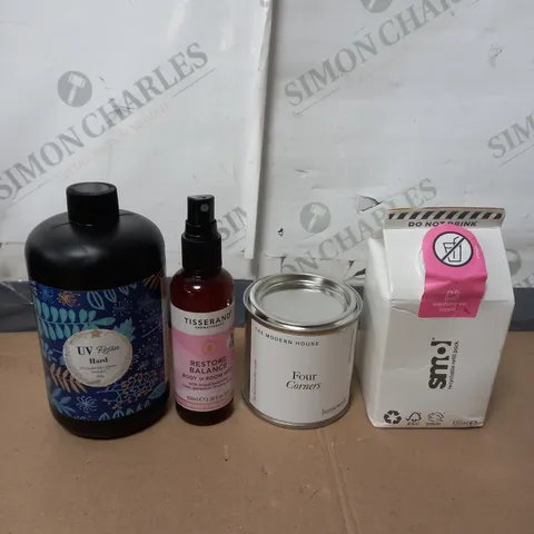 BOX OF APPROX 10 CLEANING PRODUCTS TO INCLUDE WASHING UP LIQUID , ROOM MIST , HARD GLUE   - COLLECTION ONLY