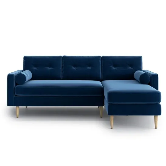 STEAD REVERSABLE BLUE MODULAR CORNER SOFA