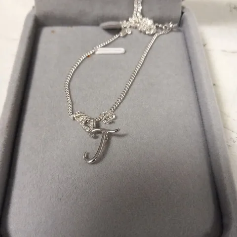 BOXED SAY IT WITH DIAMONDS WINGED 'J' NECKLACE