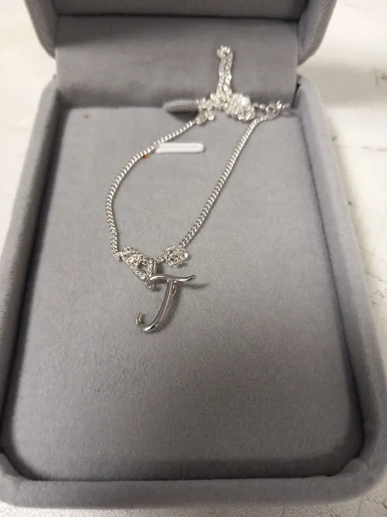 BOXED SAY IT WITH DIAMONDS WINGED 'J' NECKLACE