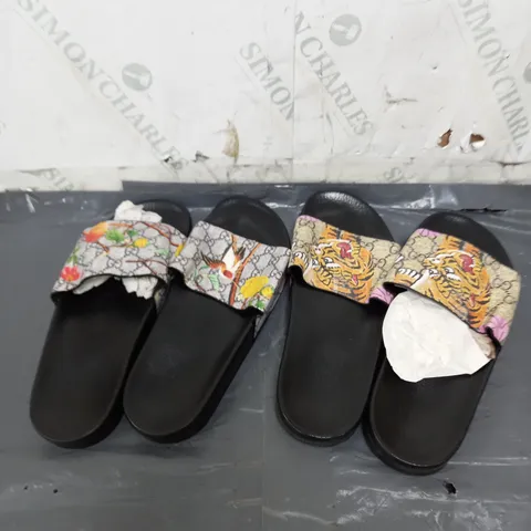 LARGE QUANTITY OF ASSORTED SANDAL SHOES IN VARIOUS STYLES & SIZES 