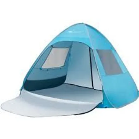 BOXED COSTWAY UPF50+ WATERPROOF SUN SHADE WITH EXTENDED FLOOR - BLUE