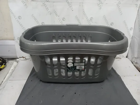 2X WHAM HIPSTER LAUNDRY BASKETS IN GREY 