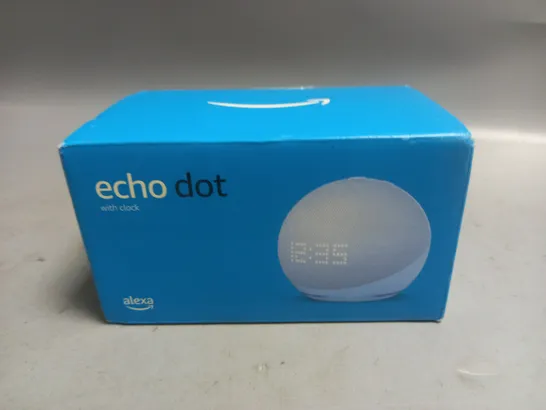 SEALED ECHO DOT WITH CLOCK