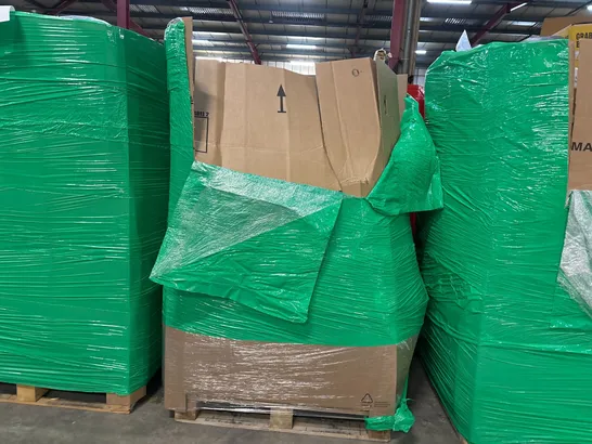 PALLET OF ASSORTED CONSUMER PRODUCTS TO INCLUDE: GAMING CHAIR, BUGGY BOARD, ROLLER BLIND, RETRACTABLE BABY GATE, TOILET SEATS ECT