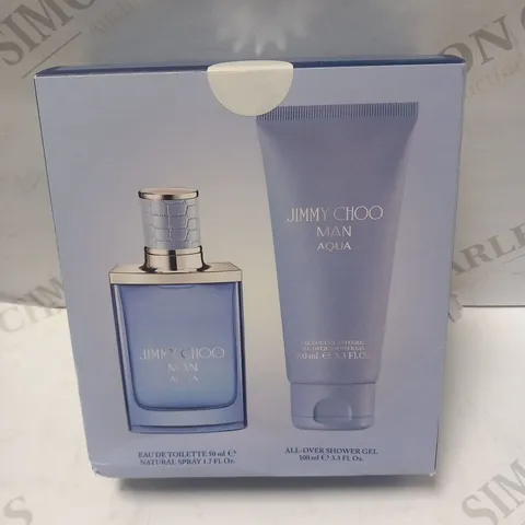 BOXED JIMMY CHOO MAN AQUA EAU DE TOILETTE GIFT SET