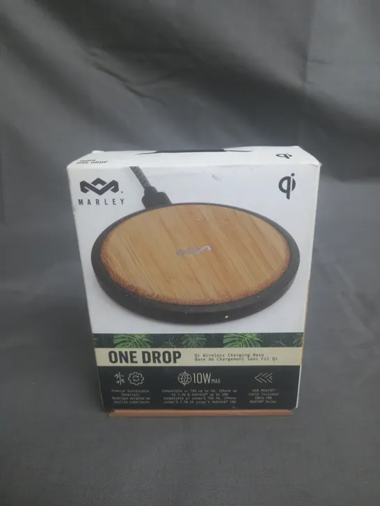 BOXED MARLEY ONE DROP WIRELESS CHARGING BASE 