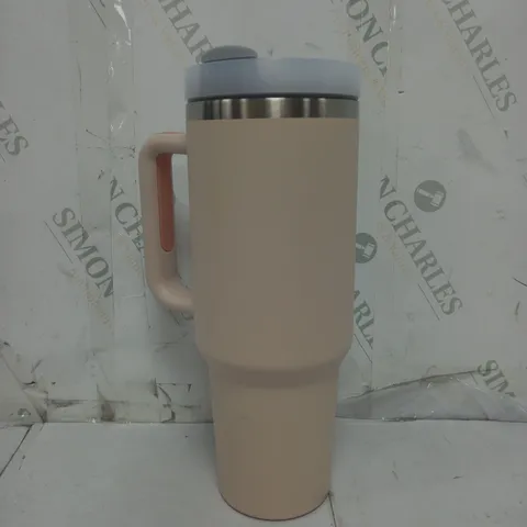 UNBRANDED INSULATED METAL TRAVEL MUG IN BLUSH PINK